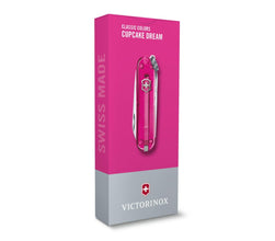 VICTORINOX | Classic SD Transparent 7 Functions Small Pocket Knives Cupcake Dream | 0.6223.T5G