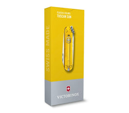 VICTORINOX | Classic SD Transparent 7 Functions Small Pocket Knives Tuscan Sun | 0.6223.T81G