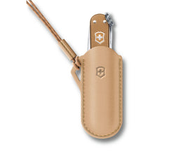 VICTORINOX | Leather Pouch for Swiss Knifes Wet Sand | 4.0670.49