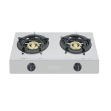 SANFORD | 100x100 mm Stainless Steel Gas Stove Double Burner Silver | SF5222GC STEEL