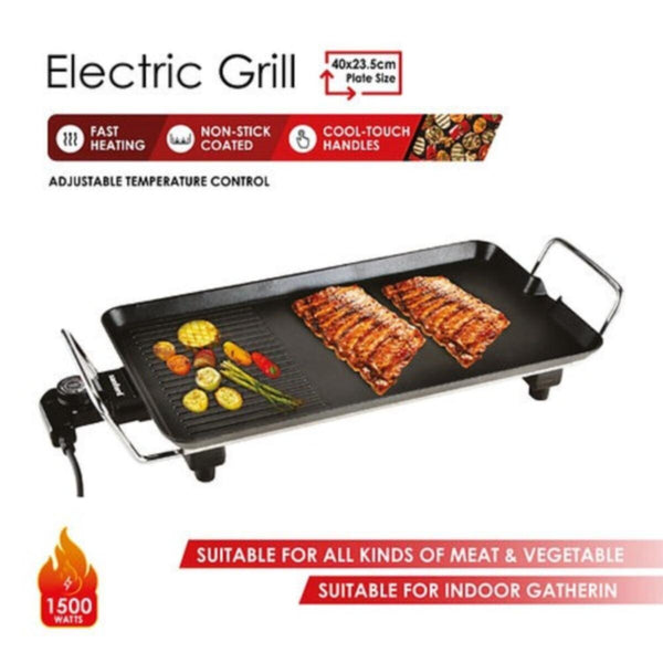 SANFORD | 40x23.5 cm Electric Barbeque Grill 1500 Watts Black | SF5967BBQ BS