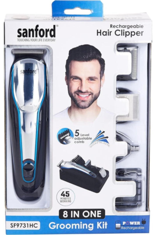 SANFORD | 6 In 1 Grooming Kit 3 Watts Rechargeable Hair Clipper | SF9731HC BS