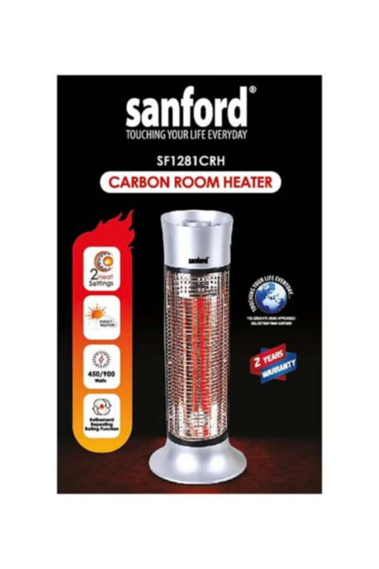 SANFORD | Carbon Room Heater 900 Watts Silver | SF1281CRH BS