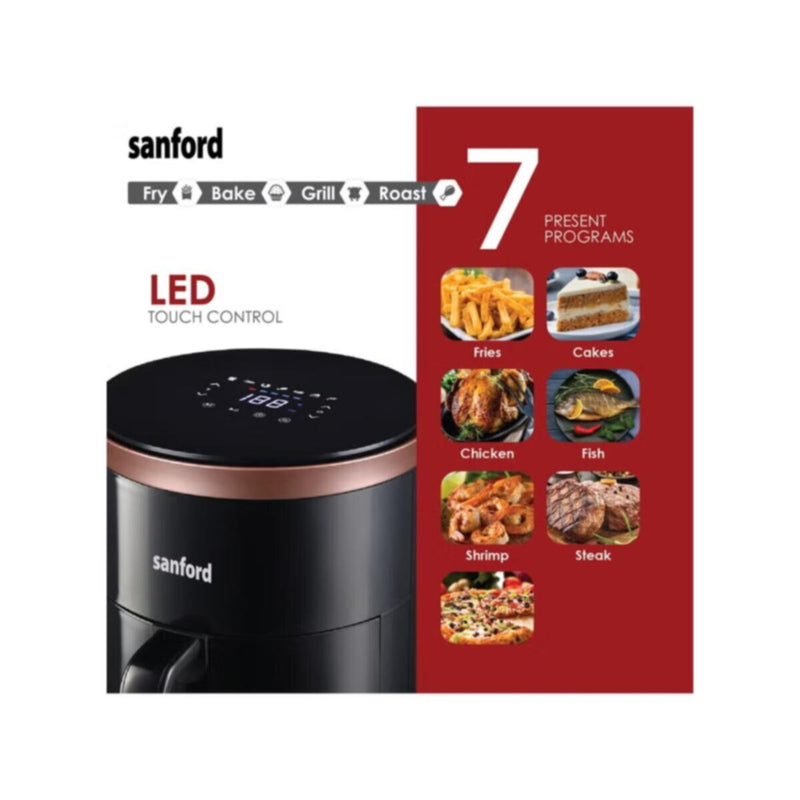 SANFORD | Digital Air Fryer 1200 Watts 4 Litre | SF2455AF BS