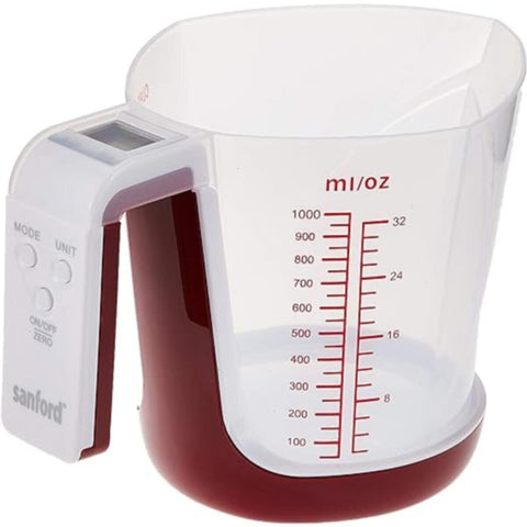 SANFORD | Digital Cup Kitchen Scale Red | SF1512DCS