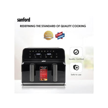 SANFORD | Digital Dual Basket Non-Stick Air Fryer 1700 Watts 9 Litre | SF2459AF BS