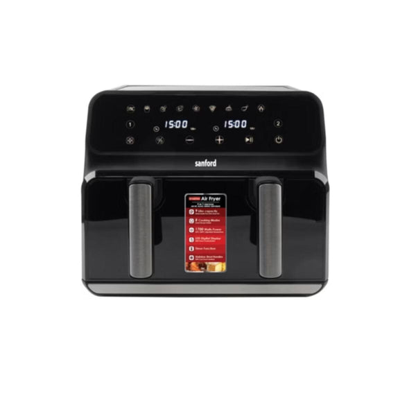 SANFORD | Digital Dual Basket Non-Stick Air Fryer 1700 Watts 9 Litre | SF2459AF BS