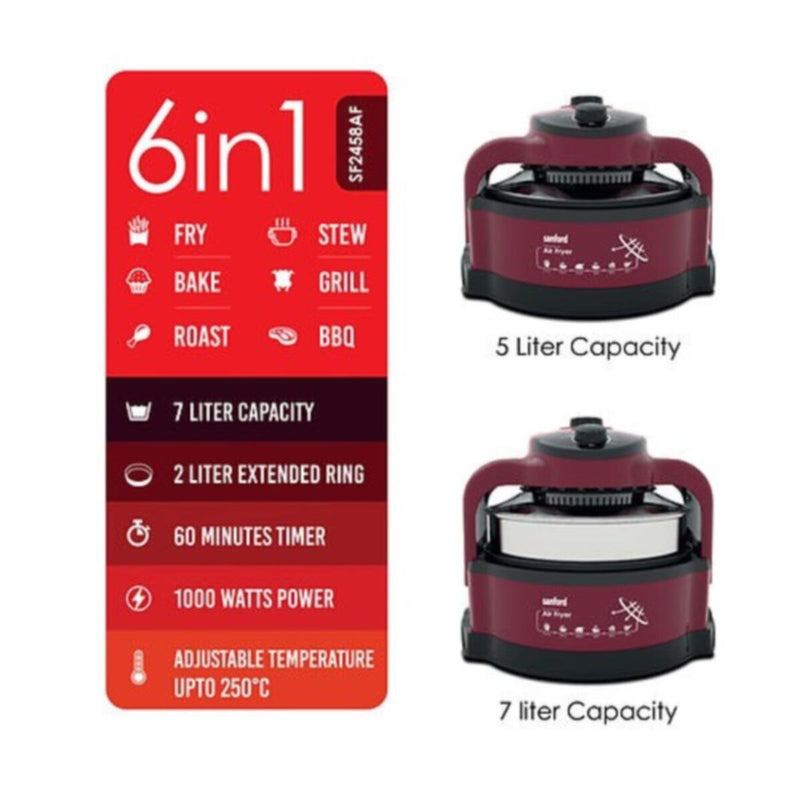 SANFORD | Digital Multi Airfryer 7 Litre 1000 Watts | SF2458AF BS
