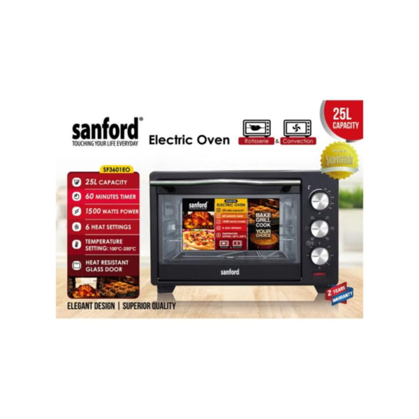 SANFORD | Electric Oven 25 Litre 1380 Watts | SF3601EO BS