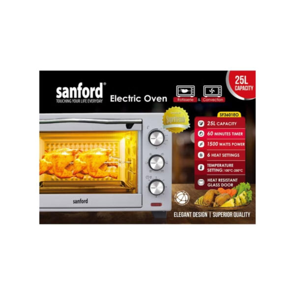 SANFORD | Electric Oven 25 Litre 1380 Watts | SF3601EO BS