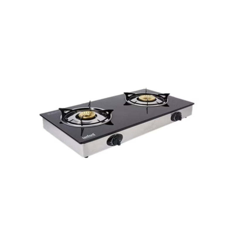 SANFORD | Glass Gas Stove 2 Burner With Flame Supervision Device Black | SF5229GC 2B FSD