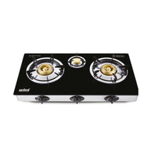 SANFORD | Glass Gas Stove 3 Burner Black | SF5362GC 3B