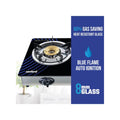 SANFORD | Glass Gas Stove 3 Burner Detachable Black | SF5326GC B