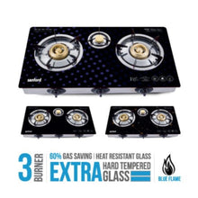 SANFORD | Glass Gas Stove 3 Burner Detachable | SF5326GC C