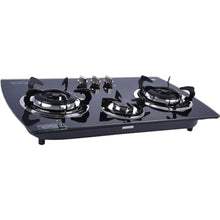 SANFORD | Glass Triple Burner Gas Hob Black | SF5404GC
