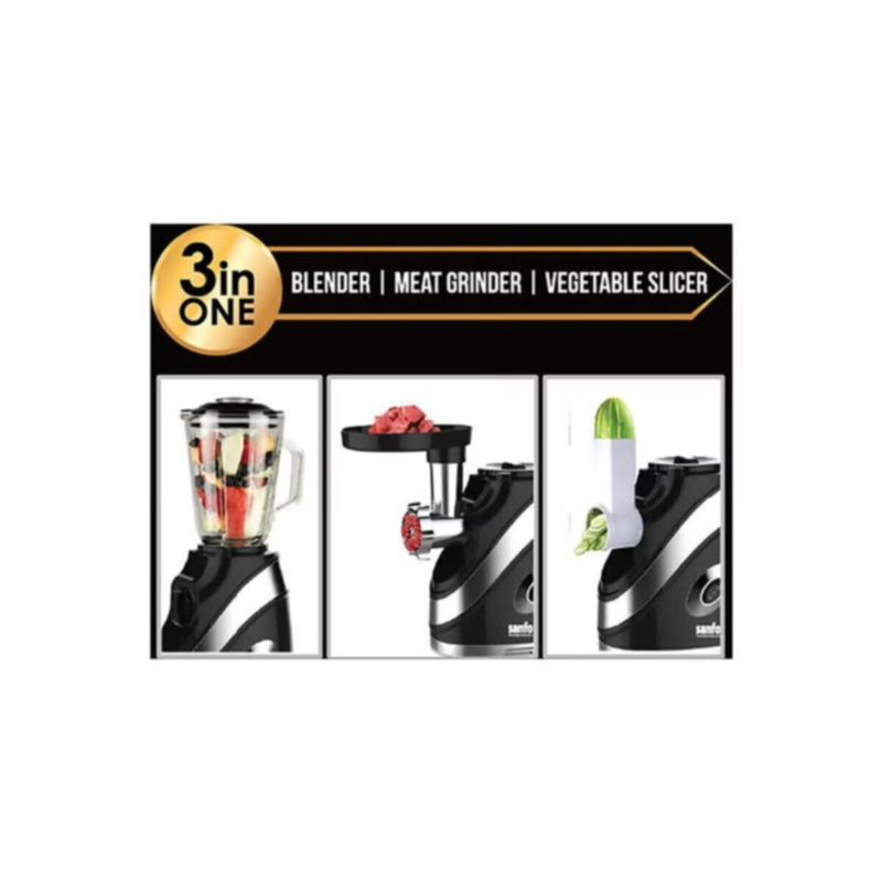 SANFORD | Mutlifunctional Blender With Meat Grinder 1.5 Litres 1000W | SF5860MG BS