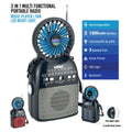 SANFORD | Rechargeable Portable Radio Black | SF1017PR