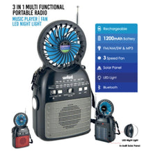 SANFORD | Rechargeable Portable Radio Black | SF1017PR