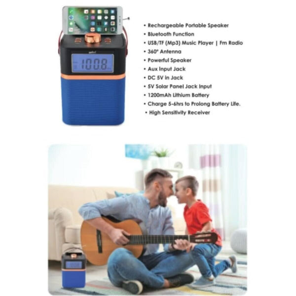 SANFORD | Rechargeable Portable Speaker Blue | SF2212PS