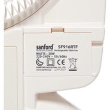 SANFORD | Rechargeable Table Fan 14 inch With 13 pcs Led | SF916RTF BS