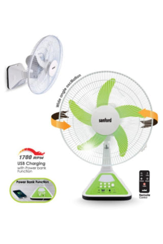 SANFORD | Rechargeable Table & Wall Fan 18