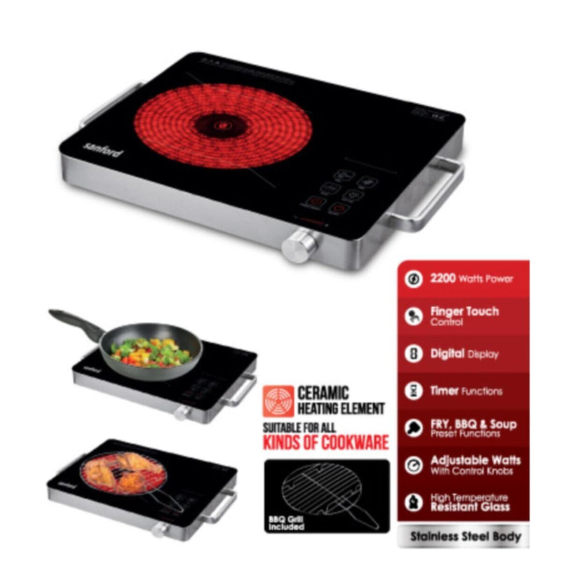SANFORD | Single Burner Infrared Cooker 2200 Watts | SF5195IC BS