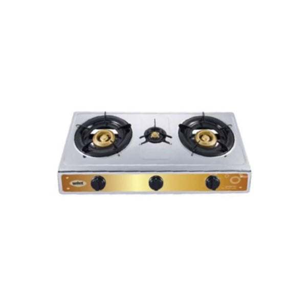 SANFORD | Stainless Steel Gas Stove 3 Burner Silver Orange | SF5357GC A