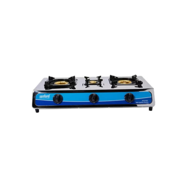 SANFORD | Stainless Steel Gas Stove 3 Burner Silver | SF5310GC