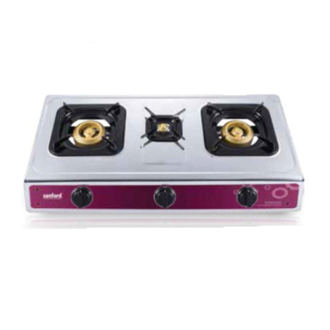 SANFORD | Stainless Steel Gas Stove 3 Burner With Flame Supervision Device | SF5354GC FSD