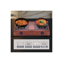 SANFORD | Stainless Steel Gas Stove Double Burner Red | SF5221GC B
