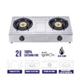 SANFORD | Stainless Steel Gas Stove Double Burner Silver | SF5221GC C
