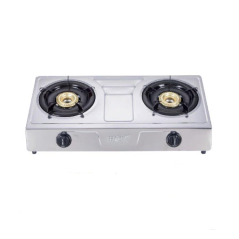 SANFORD | Stainless Steel Gas Stove Double Burner Silver | SF5221GC C