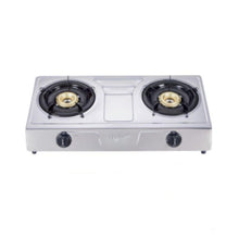 SANFORD | Stainless Steel Gas Stove Double Burner Silver | SF5221GC C