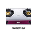 SANFORD | Stainless Steel Gas Stove Double Burner Silver | SF5353GC 2B