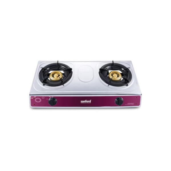 SANFORD | Stainless Steel Gas Stove Double Burner Silver | SF5353GC 2B