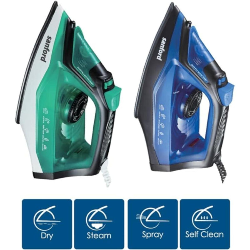 SANFORD | Stainless Steel Steam Iron 2200 Watts Blue | SF48SI BS A