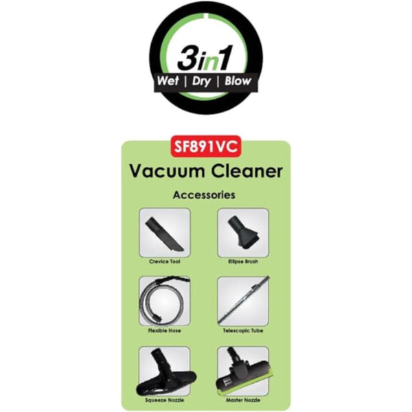 SANFORD | Vacuum Cleaner 32 Litres 1450 Watts | SF891VC BS