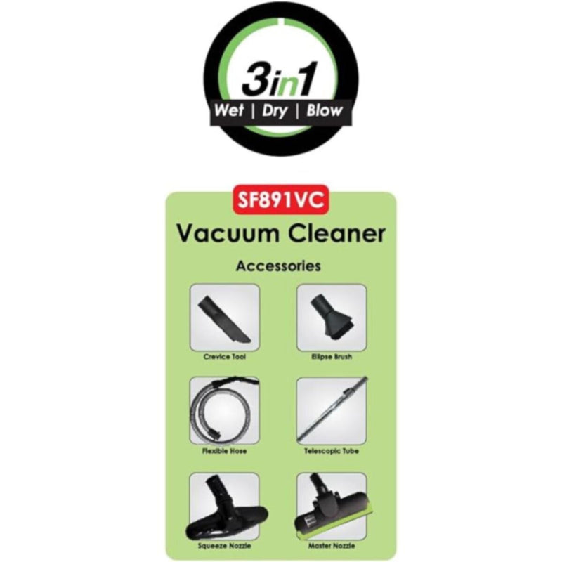 SANFORD | Vacuum Cleaner 32 Litres 1450 Watts | SF891VC BS