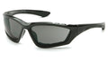 PYRAMEX | Safety Goggles Gray Anti-Fog Lens with Padded Black Frame | SB8720DTP