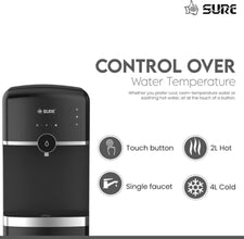 SURE | Touch Water Dispenser Bottom Loading 5 Gallon Black | SBL70
