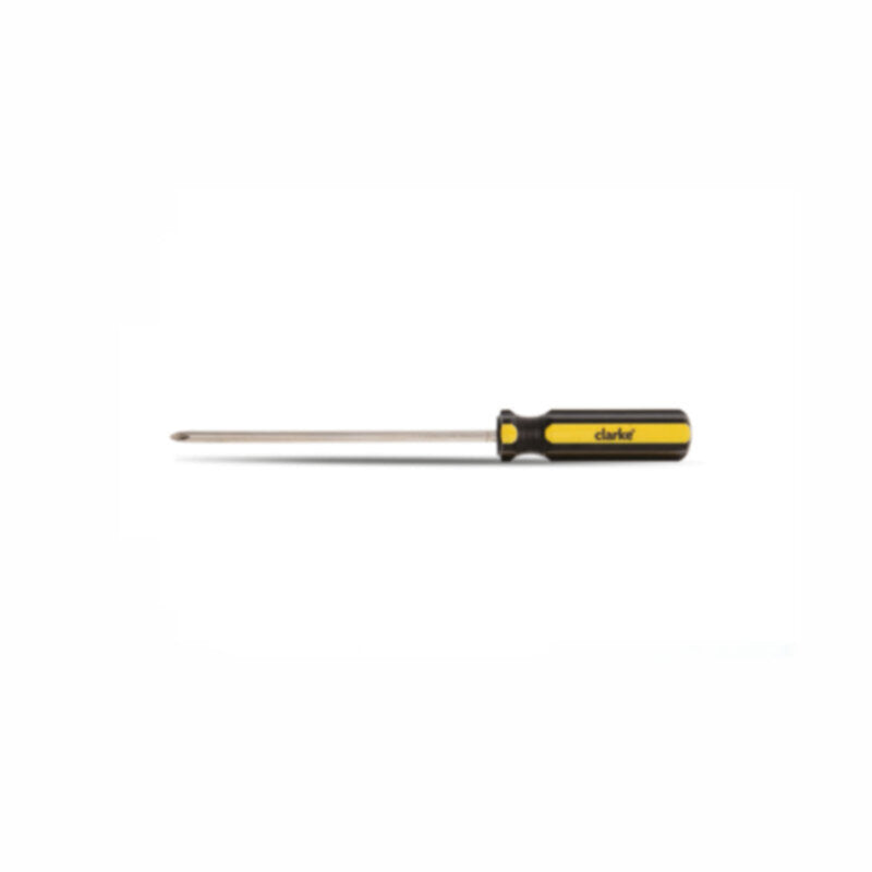 CLARKE | Screw Driver 12 inch Phillips Yellow/Black Acetate heavy-duty handle with Magnetic Tip | SDP12C
