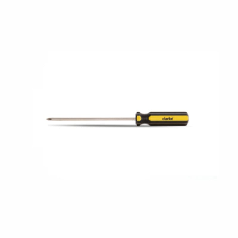 CLARKE | Screw Driver 8 inch Phillips Yellow/Black Acetate heavy-duty handle with Magnetic Tip | SDP8C