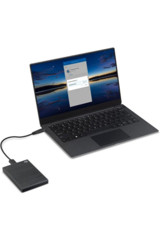 SEAGATE | One Touch 1TB External HDD With Password Protection Black | STKY1000400