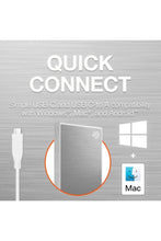 SEAGATE | One Touch 1TB External SSD Up to 1030 Mb/s, for Windows and Mac Silver | STKG1000401