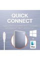 SEAGATE | One Touch 1TB External SSD Up to 1030 Mb/s, for Windows and Mac Blue | STKG1000402