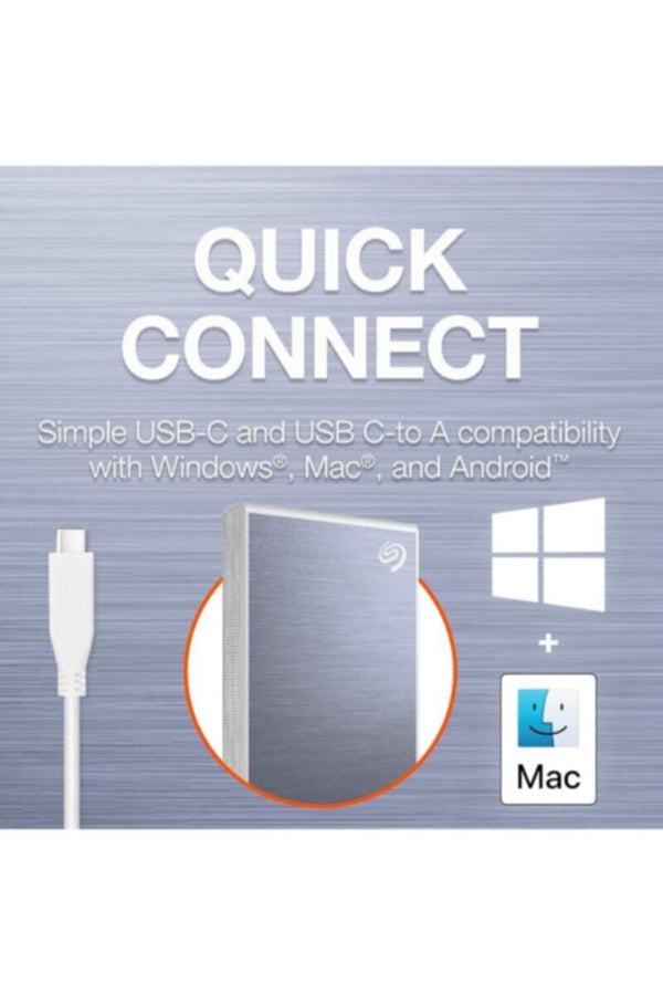 SEAGATE | One Touch 1TB External SSD Up to 1030 Mb/s, for Windows and Mac Blue | STKG1000402