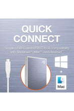 SEAGATE | One Touch 1TB External SSD Up to 1030 Mb/s, for Windows and Mac Blue | STKG1000402