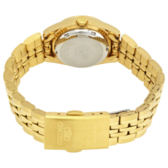 SEIKO | 5 Stainless Steel Automatic Gold Dial Ladies Watch | SYMA38J1Q