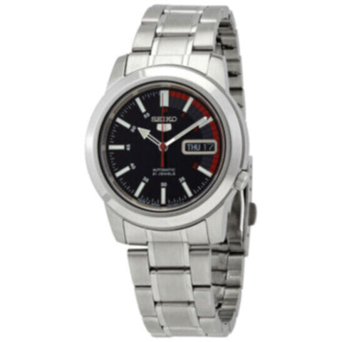SEIKO | 5 Stainless Steel Automatic Black Dial Men's Watch | SNKK31J1Q