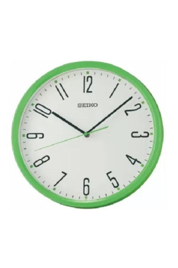SEIKO | Decorator Green Round Wall Clock | QHA011ML